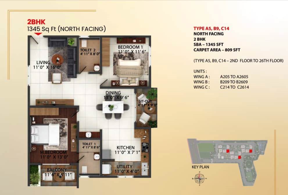 Abhee Celestial City floor plan layout